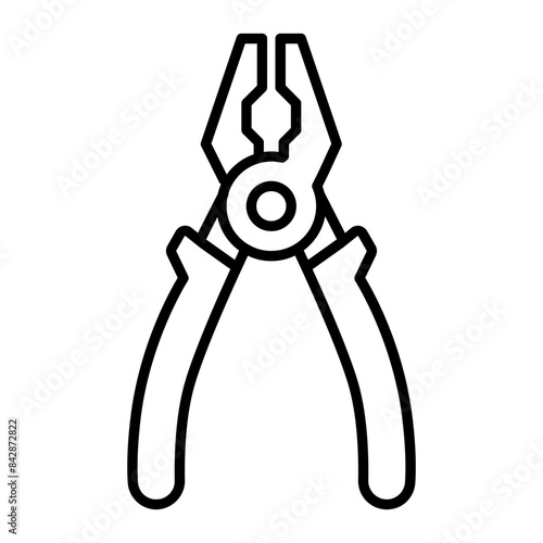 Plier icon. outline icon