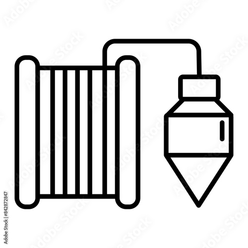Plumb Bob icon. outline icon