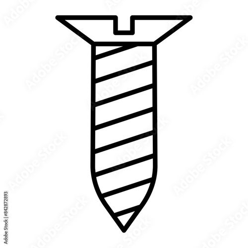 Screw icon. outline icon