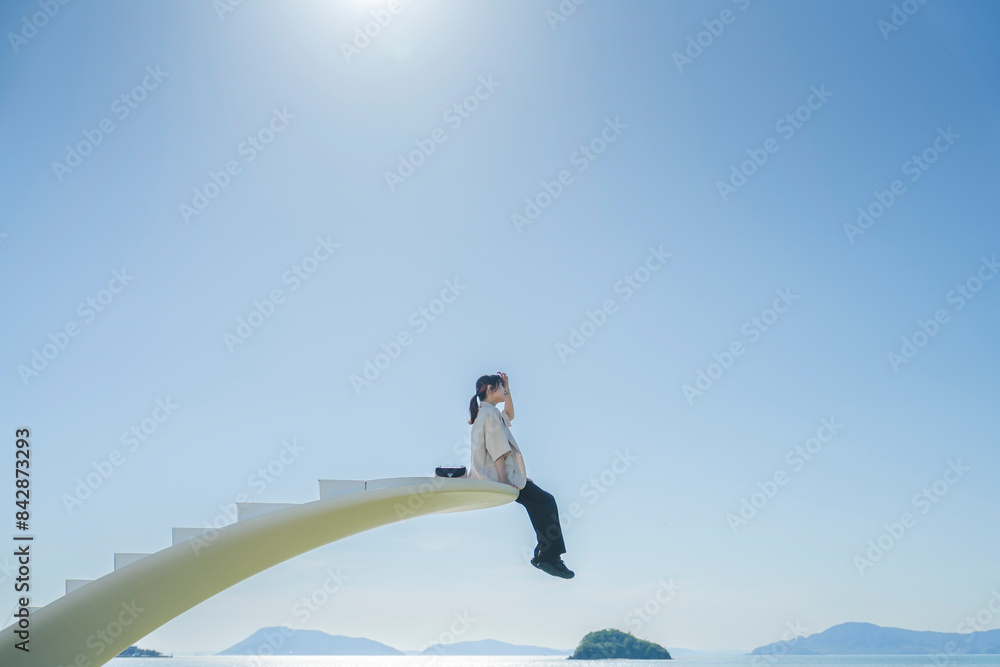 旅する女性 旅する女性