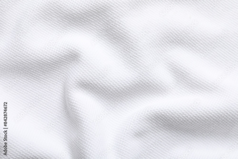 Texture of white fabric as background, top view Texture of white fabric as background, top view