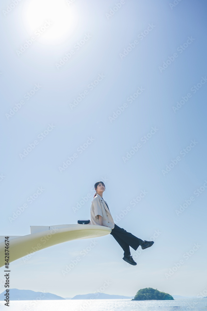 旅する女性 旅する女性
