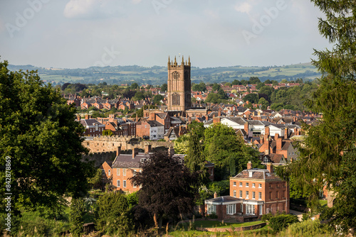 Ludlow Shropshire from Whitcliffe Common