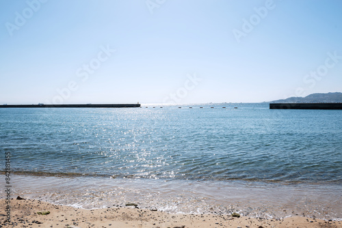 晴れの明石海峡