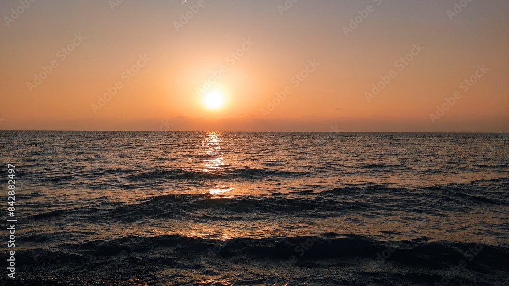 Amazing photo of sunset over the beautiful sea
Amazing photo of sunset over the beautiful sea