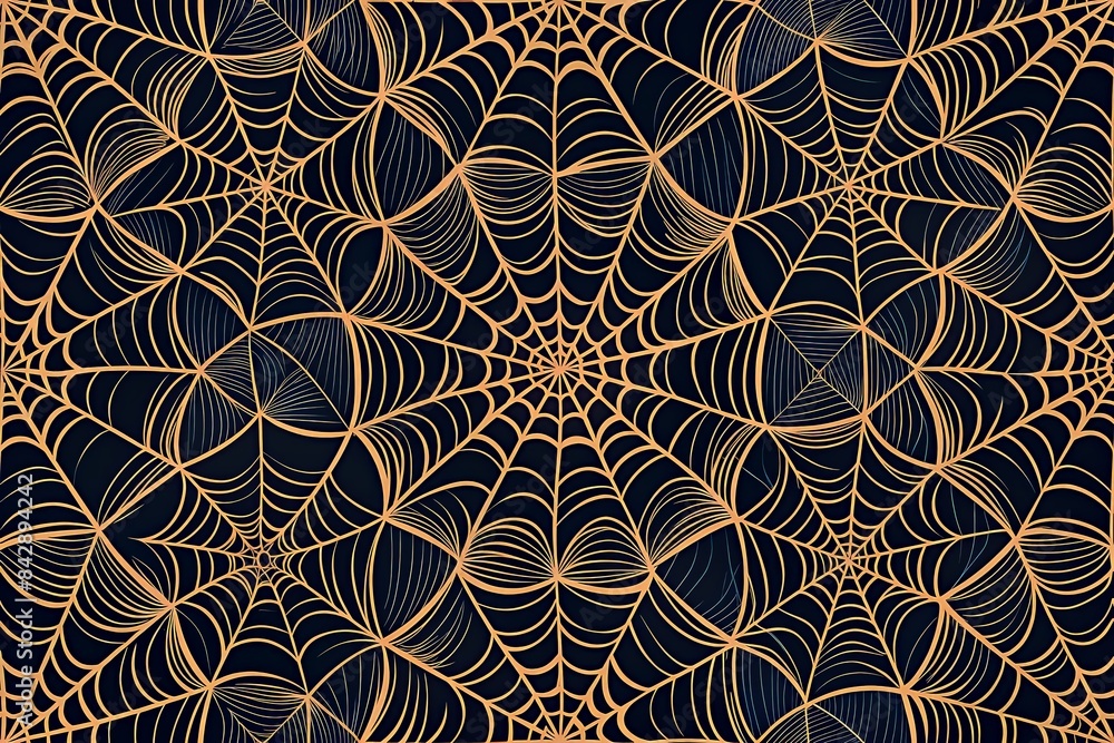 Intricate spider web pattern in blue on white background. Intricate spider web pattern in blue on white background.