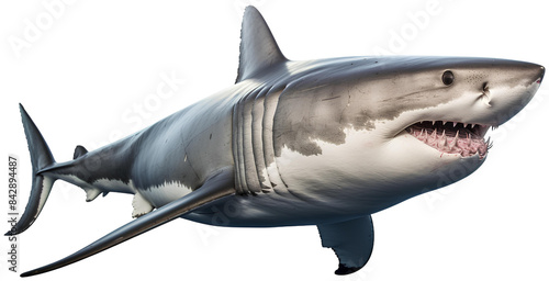 Wallpaper Mural great white shark isolated on transparent background. Torontodigital.ca