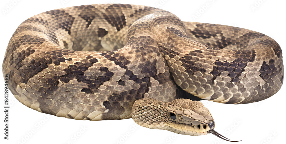 Obraz premium snake isolated on transparent background.