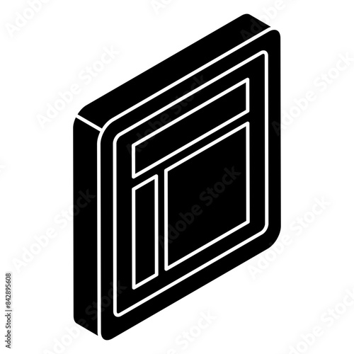 Premium download icon of layout 