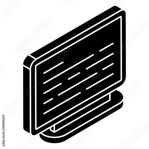 Trendy design icon of lcd