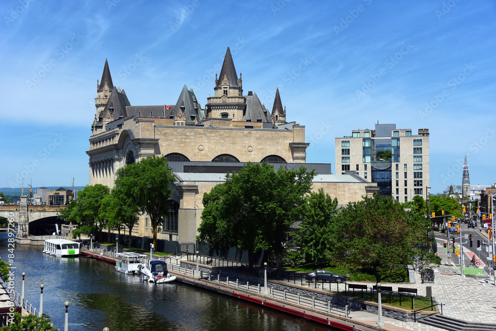 Naklejka premium Rideau Canal in Ottawa, Canada