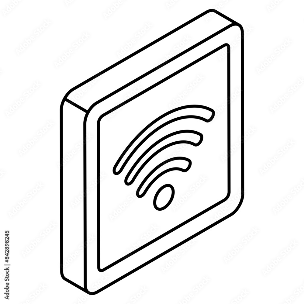 Modern design icon of wifi signal Modern design icon of wifi signal