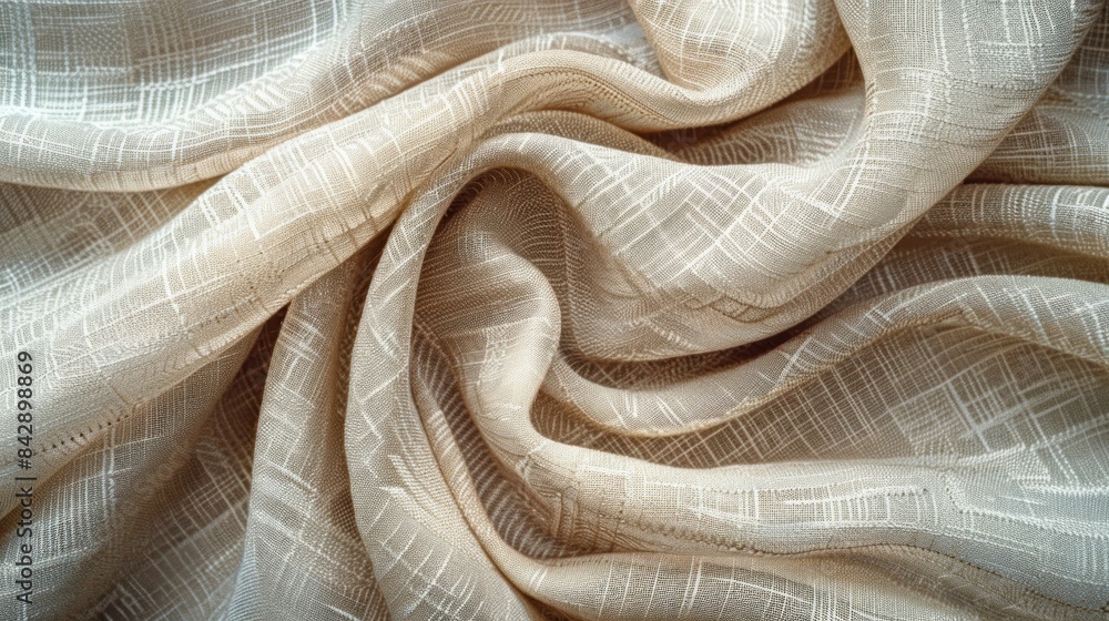 A piece of fabric with a pattern of lines and dots A piece of fabric with a pattern of lines and dots