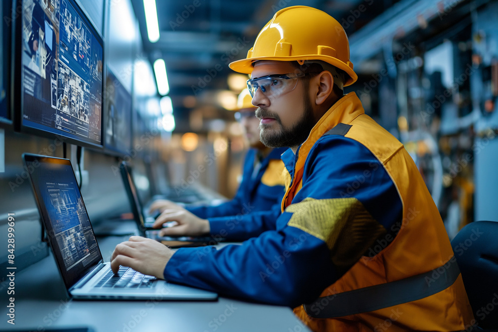 engineering systems. A maintenance engineer checks the system. Control block. Business and professions. engineering systems. A maintenance engineer checks the system. Control block. Business and professions.