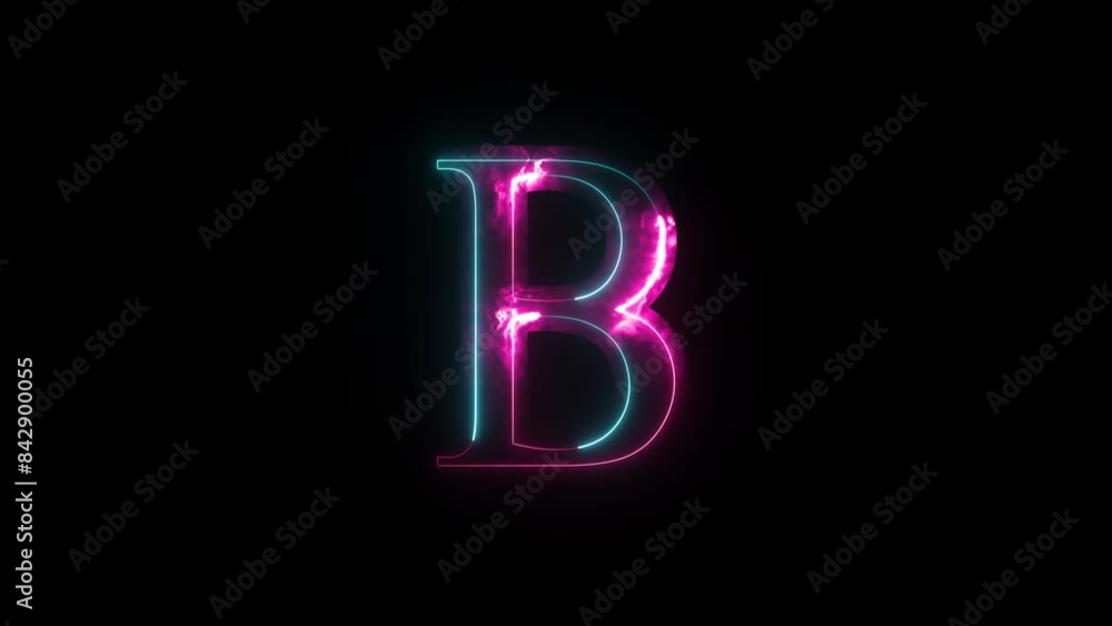 Glowing neon alphabet B .Educational concept with neon letter B. Shine text B the best digital symbol and 3d render. Glowing neon alphabet B .Educational concept with neon letter B. Shine text B the best digital symbol and 3d render.