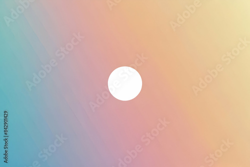 background with a solid pastel color and a small, centered white circle