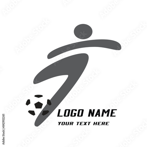 art illustration icon sport logo soccer design concept