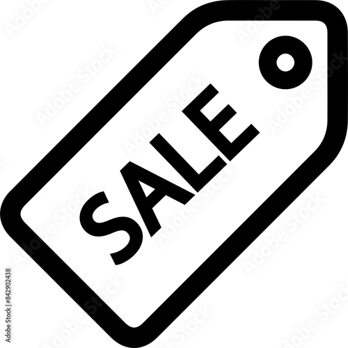 Black and white signage discount message