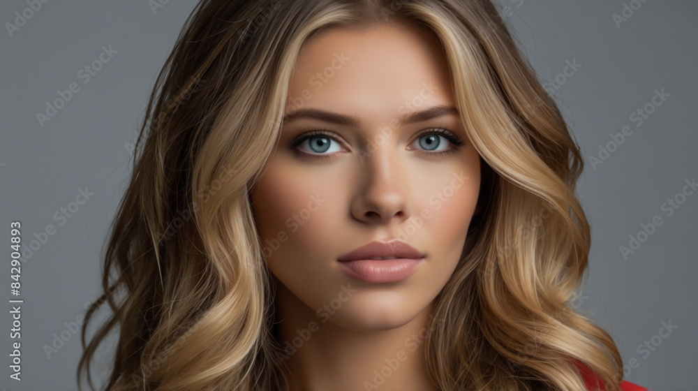 Fototapeta premium Portrait of a blue eyed woman