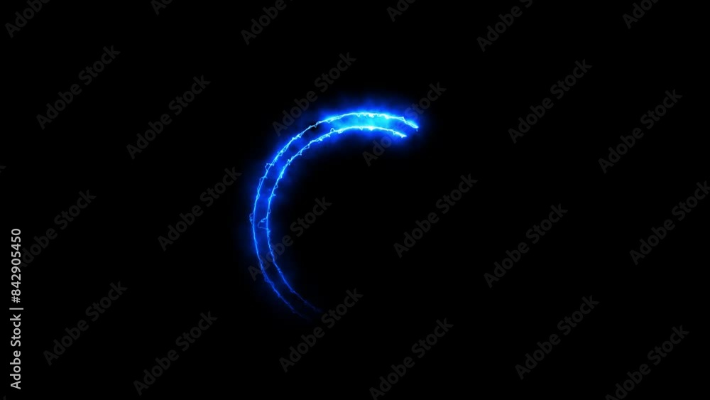 Capital letter icon animation. Black background behind Capital letter icon animation. Black background behind