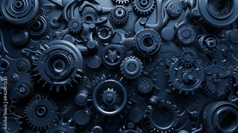 Metal gears background Metal gears background