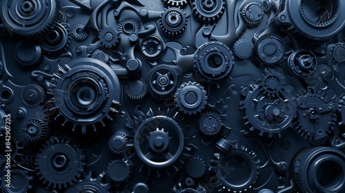 Wallpaper Mural Metal gears background Torontodigital.ca