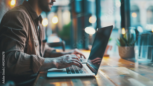 arafed man sitting at a table with a laptop and a laptop computer, professional image, amazingly composed image, shutterstock, professional photo, istock, beautiful image, unique design, working on a 