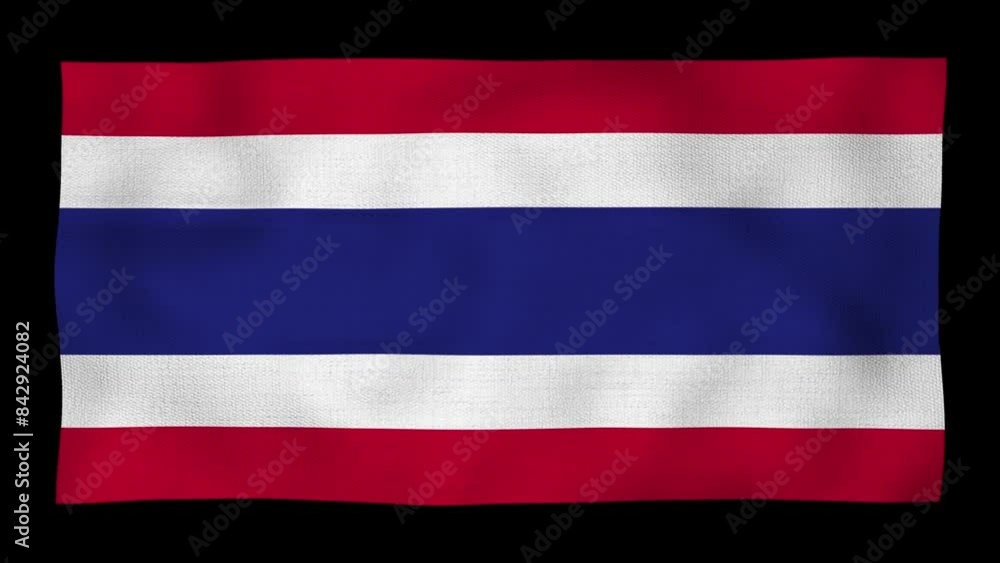 Thailand's National Flag in a Dynamic Display: A Sign of Strength and Unity, Every wave reflects the nation's rich history and unwavering spirit. telling a story of resiliency. Thailand's National Flag in a Dynamic Display: A Sign of Strength and Unity, Every wave reflects the nation's rich history and unwavering spirit. telling a story of resiliency.