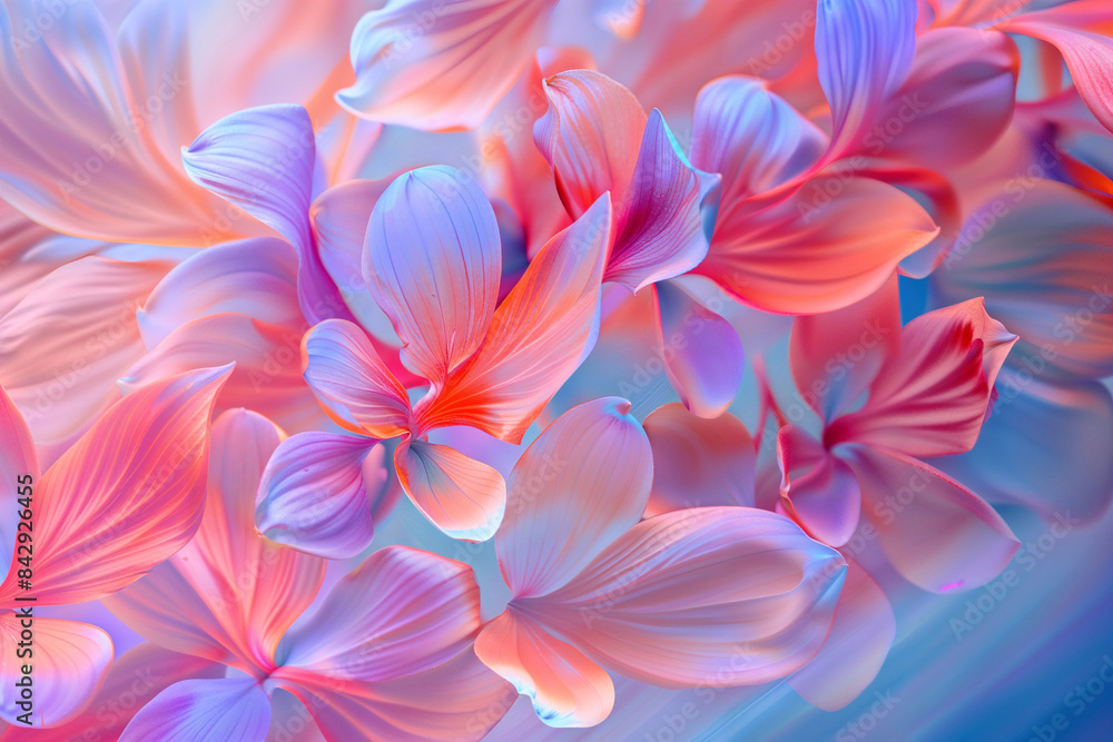 Dreamy gradient floral background Dreamy gradient floral background