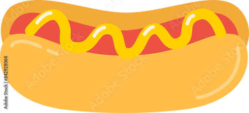 illustration of a hot dog