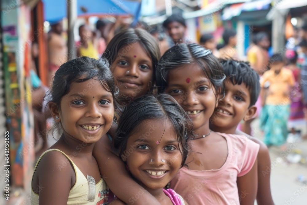 Unidentified group of Indian kids in Kolkata. Unidentified group of Indian kids in Kolkata.