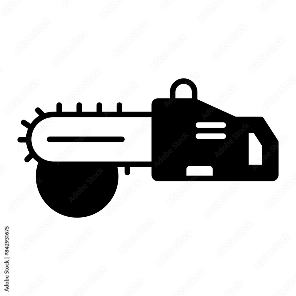 chainsaw icon. black fill icon chainsaw icon. black fill icon
