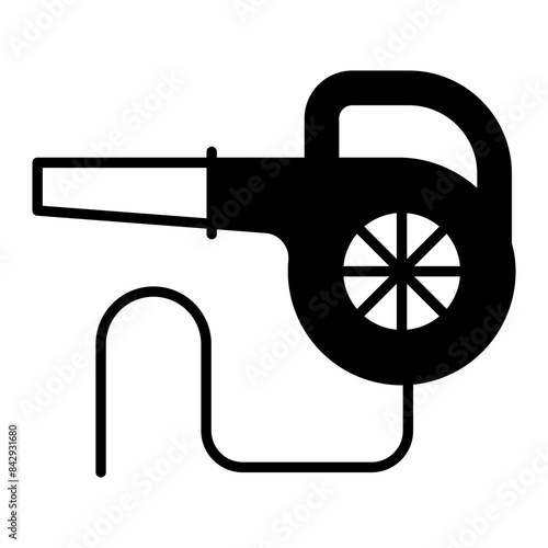 blower icon. black fill icon