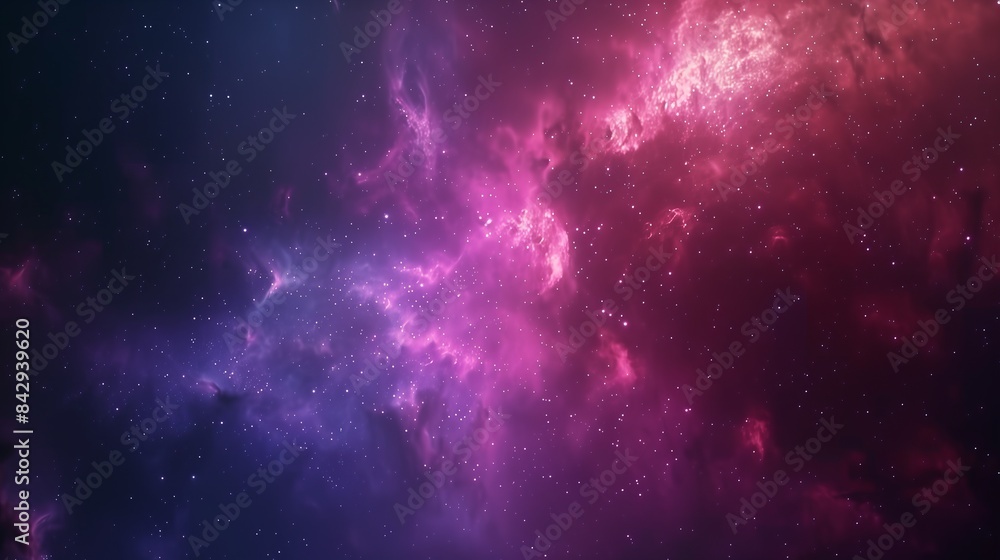 Naklejka premium Beautiful hues of Galaxy backdrop, realistic cinematic illumination.