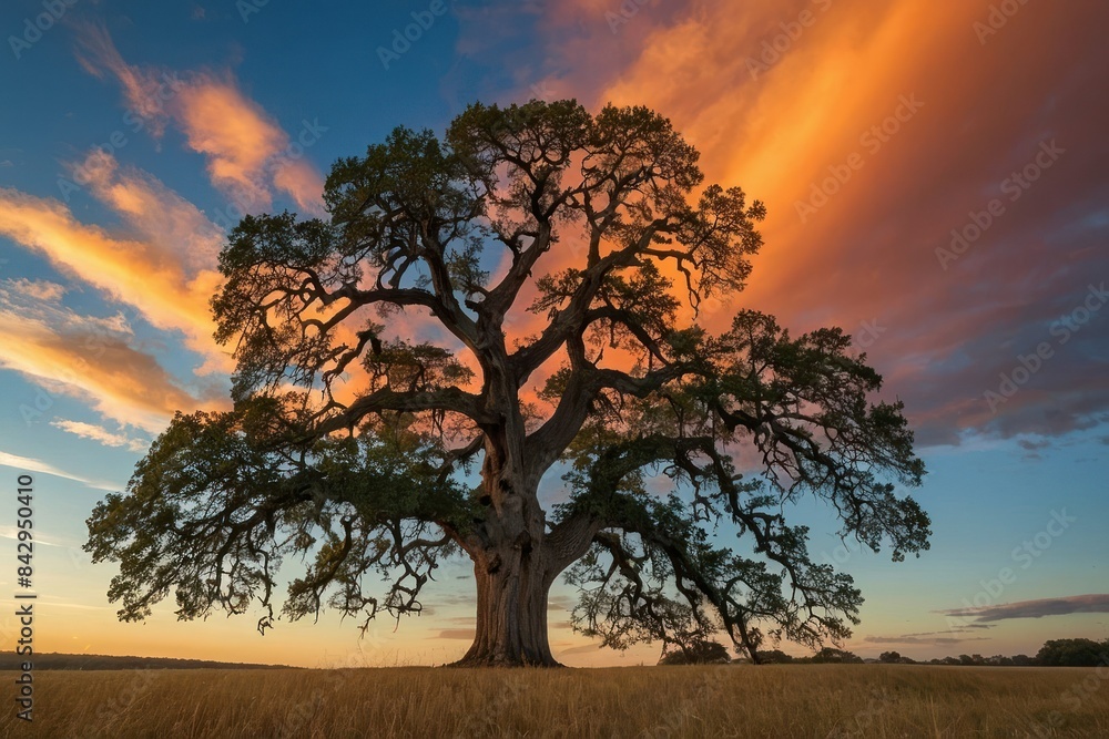 Fototapeta premium Majestic Tree at Sunset