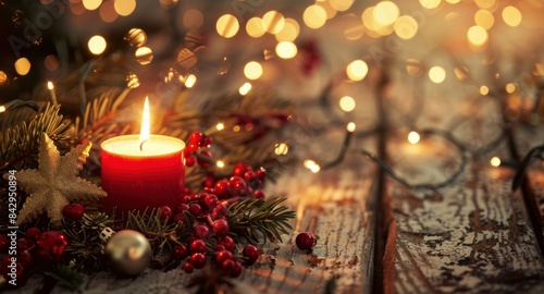 Warm Holiday Ambiance with Festive Decorations