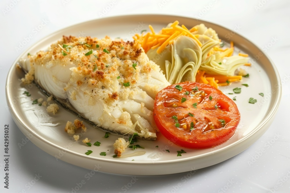 Exquisite Baked Haddock with Melted Butter Exquisite Baked Haddock with Melted Butter