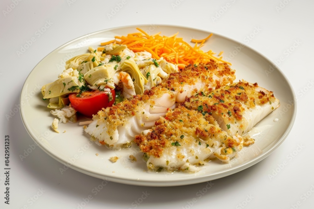 Delectable Baked Haddock with Beefsteak Tomato Delectable Baked Haddock with Beefsteak Tomato
