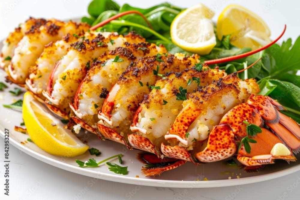 Baked Lobster Tails with Garlic Butter Panko for Elegant Entertaining Baked Lobster Tails with Garlic Butter Panko for Elegant Entertaining