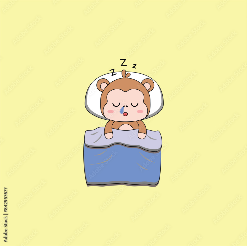 cute monkey vector design illustration line art. Suitable for t-shirt, sticker, mascot, mug, etc. Eps 10 cute monkey vector design illustration line art. Suitable for t-shirt, sticker, mascot, mug, etc. Eps 10