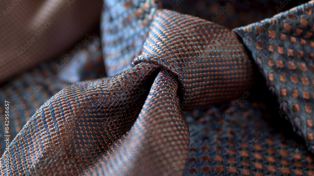 Elegant Tie Knot: Texture and Pattern Elegant Tie Knot: Texture and Pattern