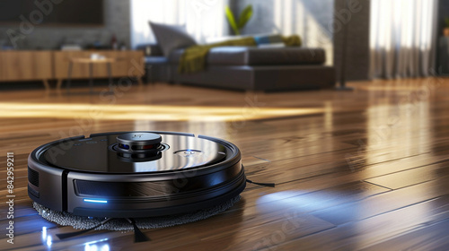 Futuristic Household Helper: Robotic Vacuum Cleansing