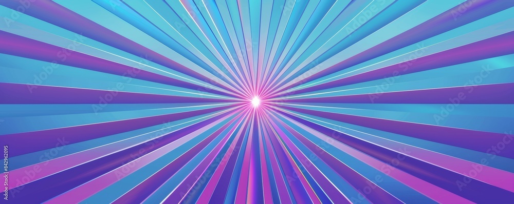 Abstract background with colorful rays converging to central bright point Abstract background with colorful rays converging to central bright point