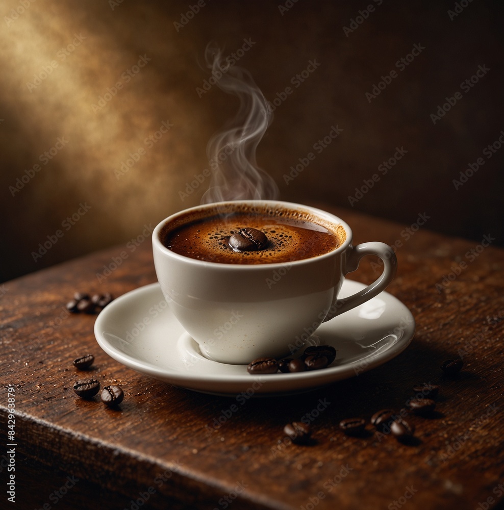 Fototapeta premium chocolate delights coffee with coffee beans