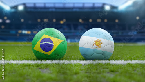 Brazil vs Argentina Soccer Match