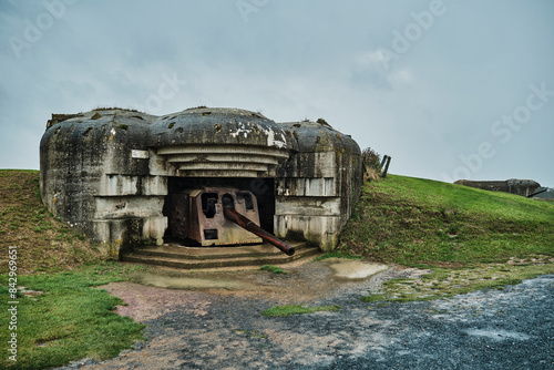 german military bunkers in Normandy France.