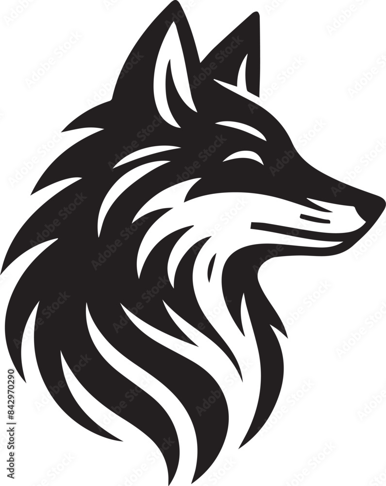Minimalist Vector Illustrations of an Angry Fox Head for Eye-Catching Logos and Branding Minimalist Vector Illustrations of an Angry Fox Head for Eye-Catching Logos and Branding