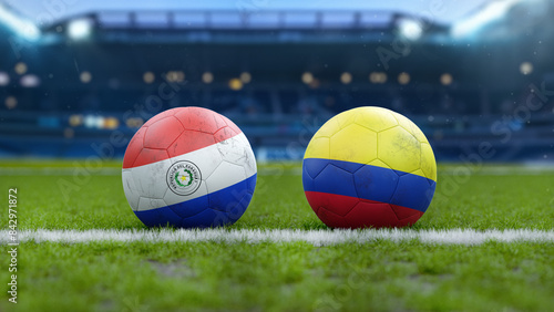 Paraguay vs Colombia Soccer Match