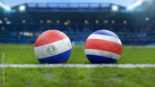 Paraguay vs Costa Rica Soccer Match