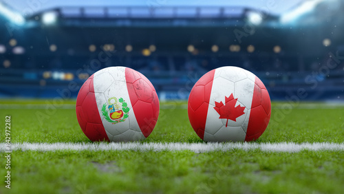 Peru vs Canada Soccer Match